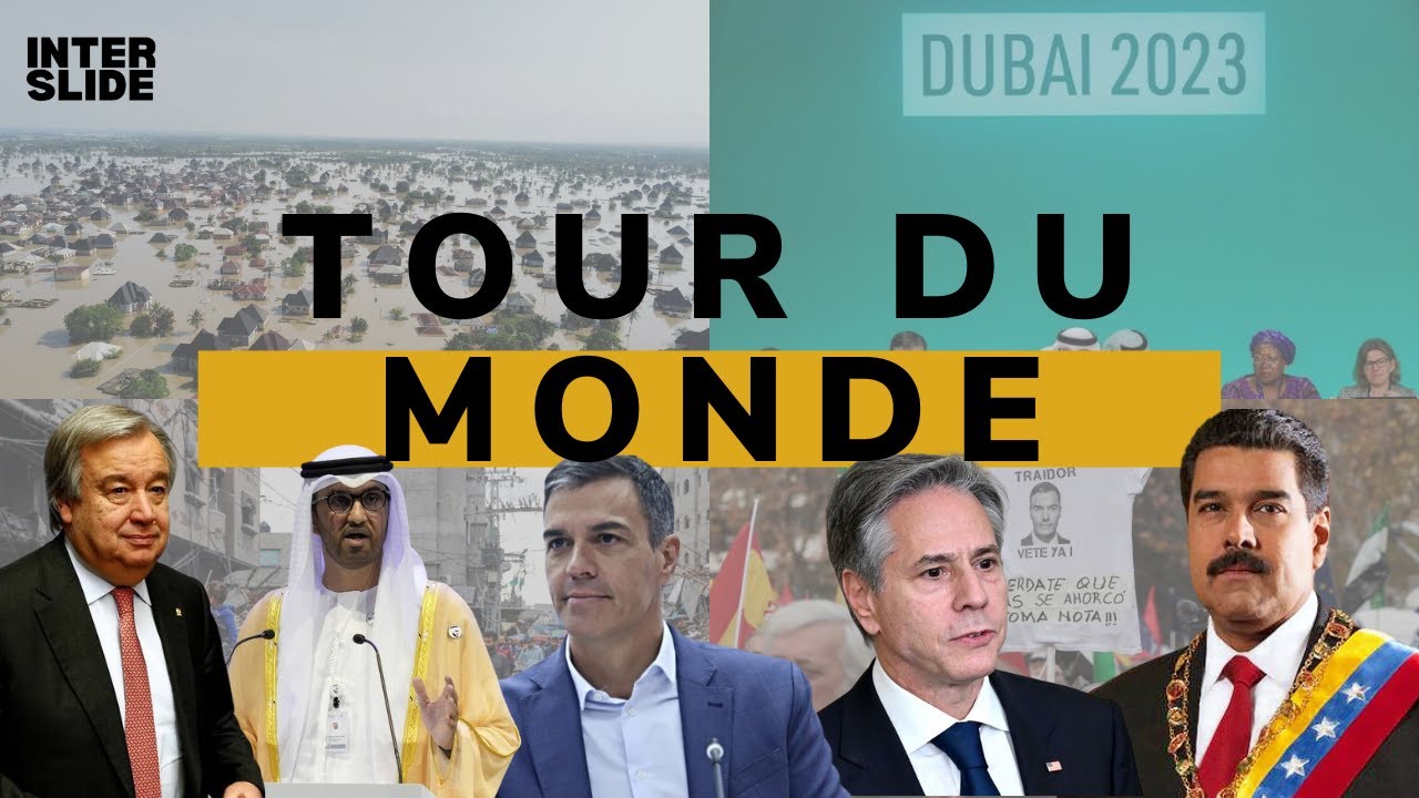 Fin de la trêve à Gaza, COP 28, Inondations en Afrique, Conflit au Vénézuéla,... Le Tour de monde